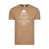 Vintage Coffee keep calm and cowgirl horse Vintage Tee - linhVisuals