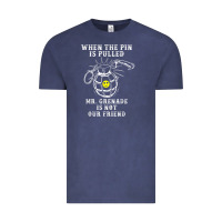 Military Mr Grenade Is Not Our Friend Vintage Tee | Teevron