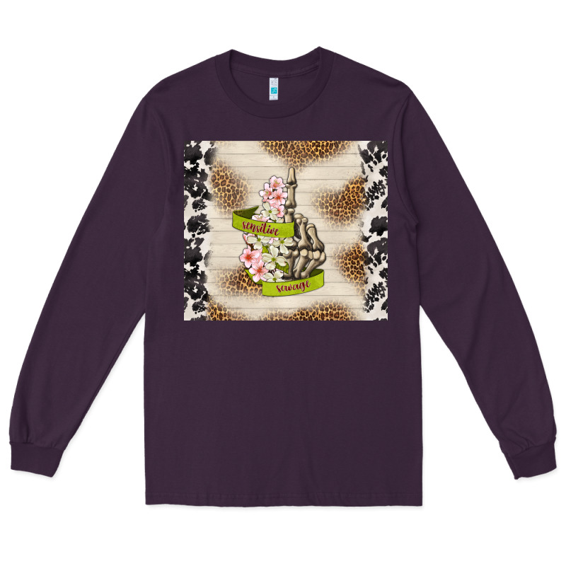 Sensitive Savage Long Sleeve Tee by TumblerDesignByShophia | Teevron