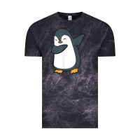 Cloud Black penguin dabbing funny Vintage Tee - linhVisuals