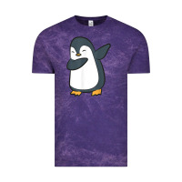 Cloud Purple penguin dabbing funny Vintage Tee - linhVisuals