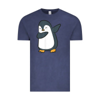Vintage Denim penguin dabbing funny Vintage Tee - linhVisuals