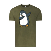 Vintage Olive penguin dabbing funny Vintage Tee - linhVisuals