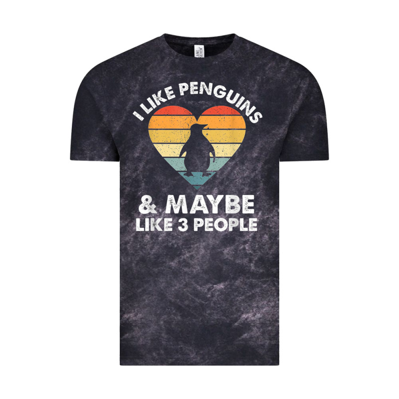 I Like Penguins And 3 People Vintage Vintage Tee by linhVisuals | Teevron