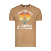 Vintage Camel i like penguins and 3 people vintage Vintage Tee - linhVisuals