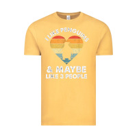 Vintage Mustard i like penguins and 3 people vintage Vintage Tee - linhVisuals