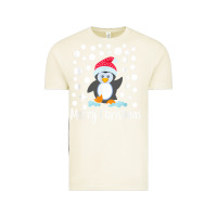 Vintage Arctic penguin merry christmas with snow Vintage Tee - linhVisuals