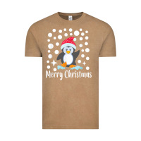 Vintage Coffee penguin merry christmas with snow Vintage Tee - linhVisuals