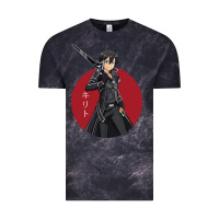 Cloud Black Sword art online -kirito Vintage Tee - linhVisuals