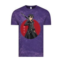 Cloud Purple Sword art online -kirito Vintage Tee - linhVisuals