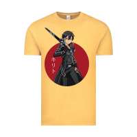 Vintage Mustard Sword art online -kirito Vintage Tee - linhVisuals