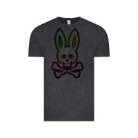 Vintage Black psychedelic bunny easter day, qsycho bunnies, easter 2022 Vintage Tee - linhVisuals