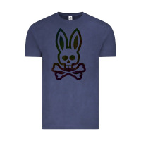 Vintage Denim psychedelic bunny easter day, qsycho bunnies, easter 2022 Vintage Tee - linhVisuals