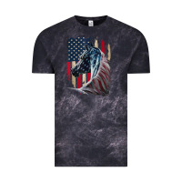 Cloud Black patriotic horse american flag   horse vintage Vintage Tee - linhVisuals
