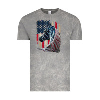 Cloud Rock patriotic horse american flag   horse vintage Vintage Tee - linhVisuals