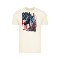Vintage Arctic patriotic horse american flag   horse vintage Vintage Tee - linhVisuals