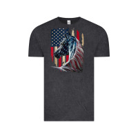 Vintage Black patriotic horse american flag   horse vintage Vintage Tee - linhVisuals