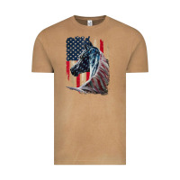 Vintage Camel patriotic horse american flag   horse vintage Vintage Tee - linhVisuals