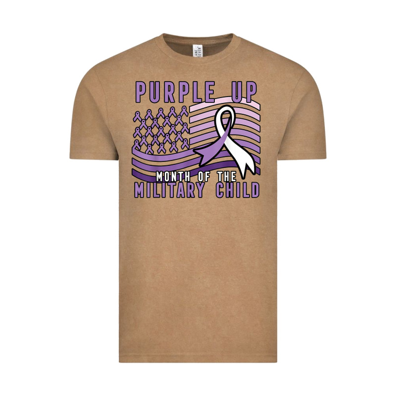 Purple Up Month Of The Military Child Vintage Tee by linhVisuals | Teevron