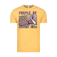 Vintage Mustard purple up month of the military child Vintage Tee - linhVisuals