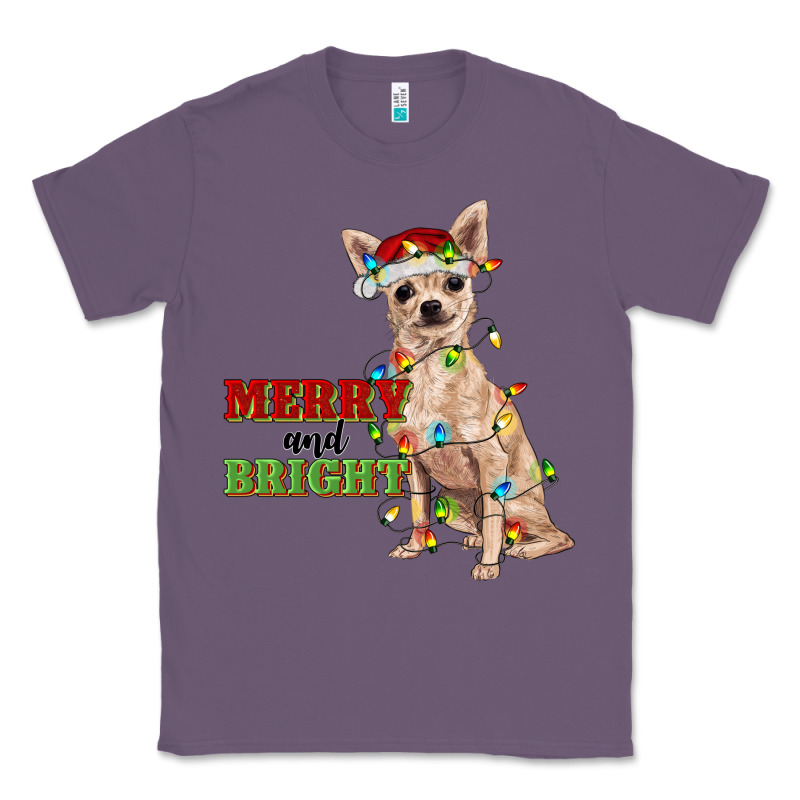 Merry And Bright Chihuahua Classic Tee by RanaPortraitStore | Teevron