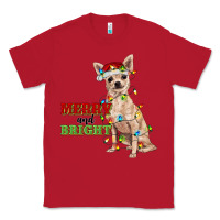 Red merry and bright chihuahua Classic Tee - RanaPortraitStore