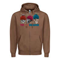 Chestnut tis the season skull winter Zipper Hoodie - FaDigitalArtStudio