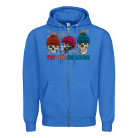 True Royal tis the season skull winter Zipper Hoodie - FaDigitalArtStudio