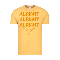 Vintage Mustard texas pride state usa alright alright alright t shirt Vintage Tee - linhVisuals