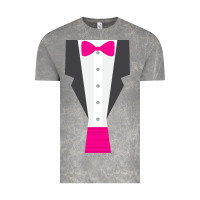 Cloud Rock pink tux tuxedo Vintage Tee - linhVisuals
