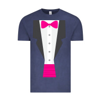 Vintage Denim pink tux tuxedo Vintage Tee - linhVisuals
