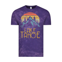 Cloud Purple vintage lake tahoe california nevada retro t shirt Vintage Tee - linhVisuals