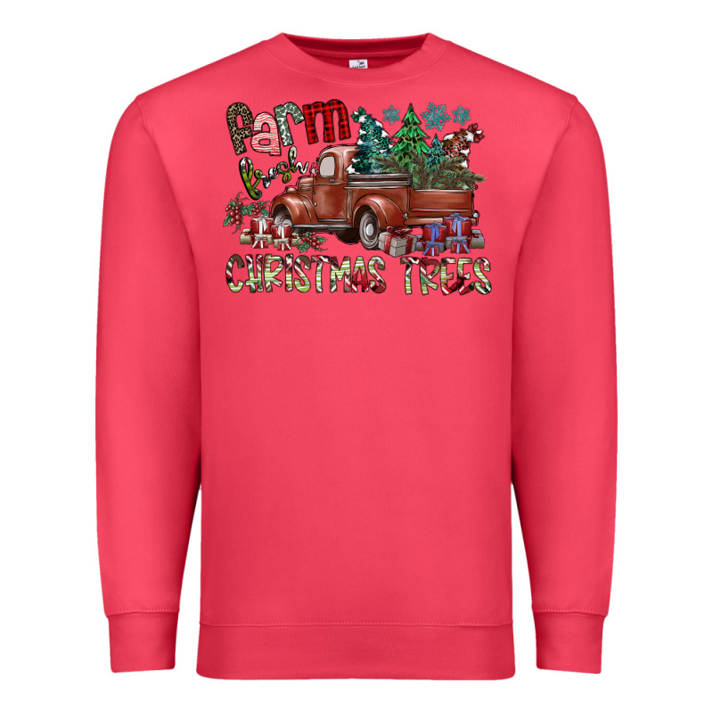 Fram Fresh Christmas Trees Premium Sweatshirt by SublimationCraftShop | Teevron