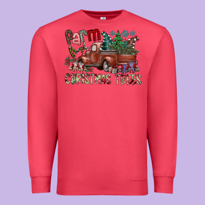 Fram Fresh Christmas Trees Premium Sweatshirt Designed By Sublimationcraftshop