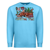 Ocean Blue fram fresh christmas trees Premium Sweatshirt - SublimationCraftShop