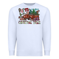 White fram fresh christmas trees Premium Sweatshirt - SublimationCraftShop
