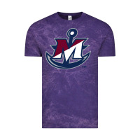 Cloud Purple suny maritime college Vintage Tee - linhVisuals
