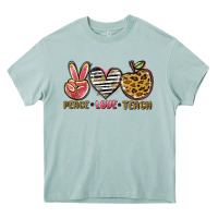 Arona peace love teach Heavy Core Tee - NancyCooperArtShop