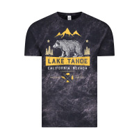 Cloud Black womens lake tahoe national park california nevada vintage bear men v n Vintage Tee - linhVisuals