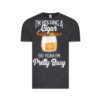 Vintage Black cigar smoking tshirt smoking whiskey drinking dad tee gift Vintage Tee - linhVisuals