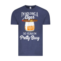 Vintage Denim cigar smoking tshirt smoking whiskey drinking dad tee gift Vintage Tee - linhVisuals