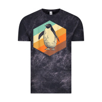 Cloud Black penguin retro vintage style penguin Vintage Tee - linhVisuals