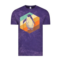 Cloud Purple penguin retro vintage style penguin Vintage Tee - linhVisuals