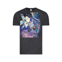Vintage Black spaceship earth mural Vintage Tee - linhVisuals