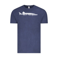 Vintage Denim musky pine forest fishing angler Vintage Tee - linhVisuals
