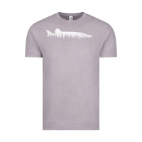 Vintage Zinc musky pine forest fishing angler Vintage Tee - linhVisuals