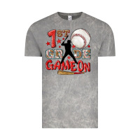 Cloud Rock back to school 1st baseball game on Vintage Tee - NancyCooperArtShop