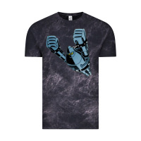 Cloud Black gigantor tetsujin Vintage Tee - linhVisuals