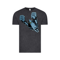 Vintage Black gigantor tetsujin Vintage Tee - linhVisuals