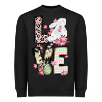 Black Love Easter bunny Heavyweight Sweatshirt - OliviaCreatesArt